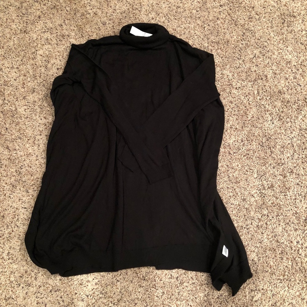 Poncho-Style Turtleneck